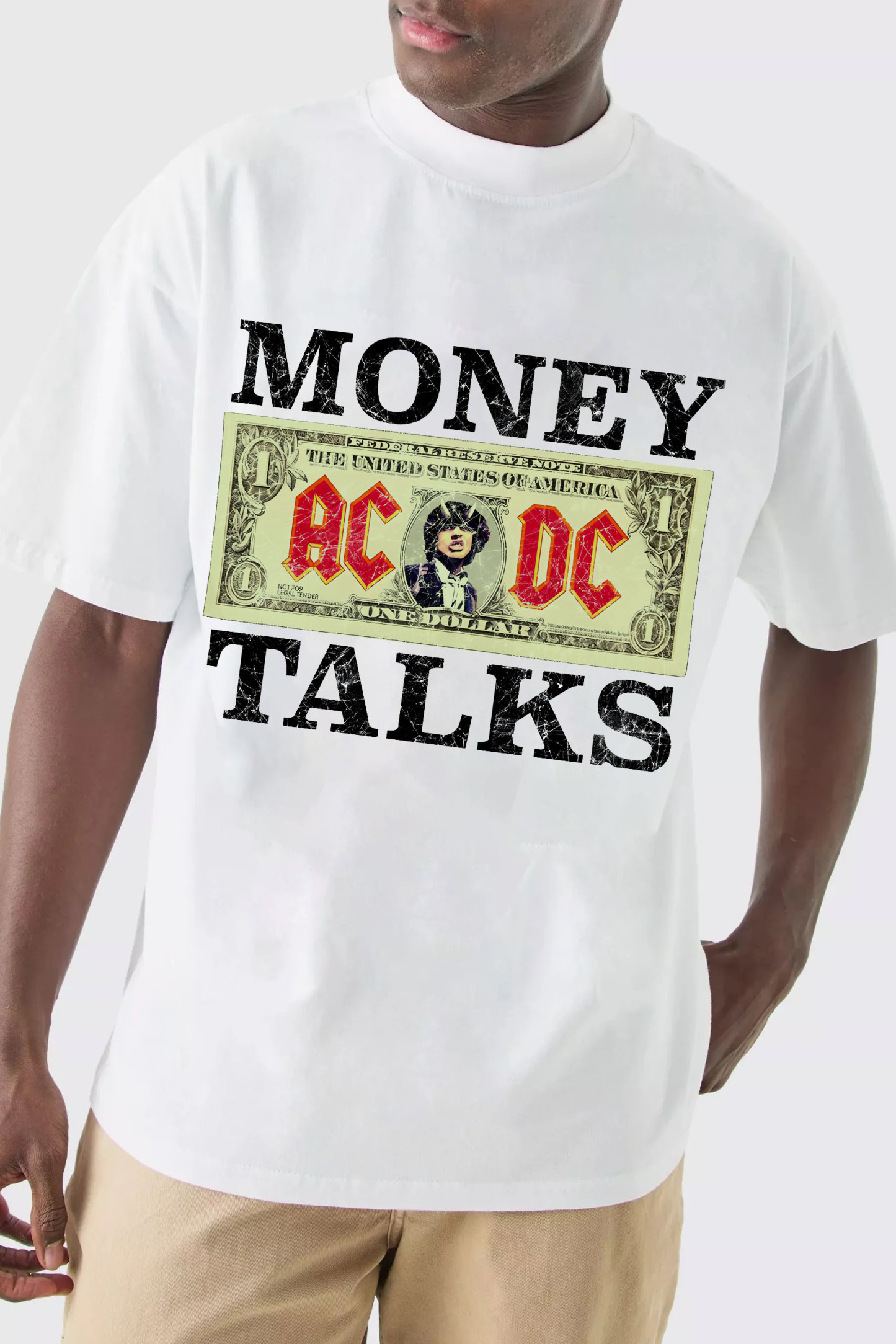 AC/DC Money Talks Relaxed Graphic Tee