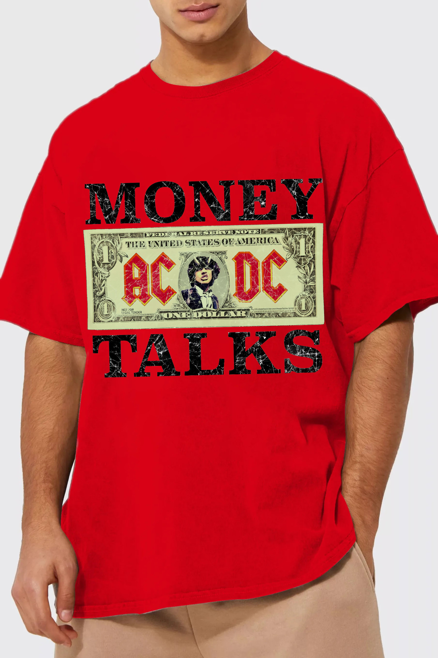 AC/DC Money Talks Relaxed Graphic Tee