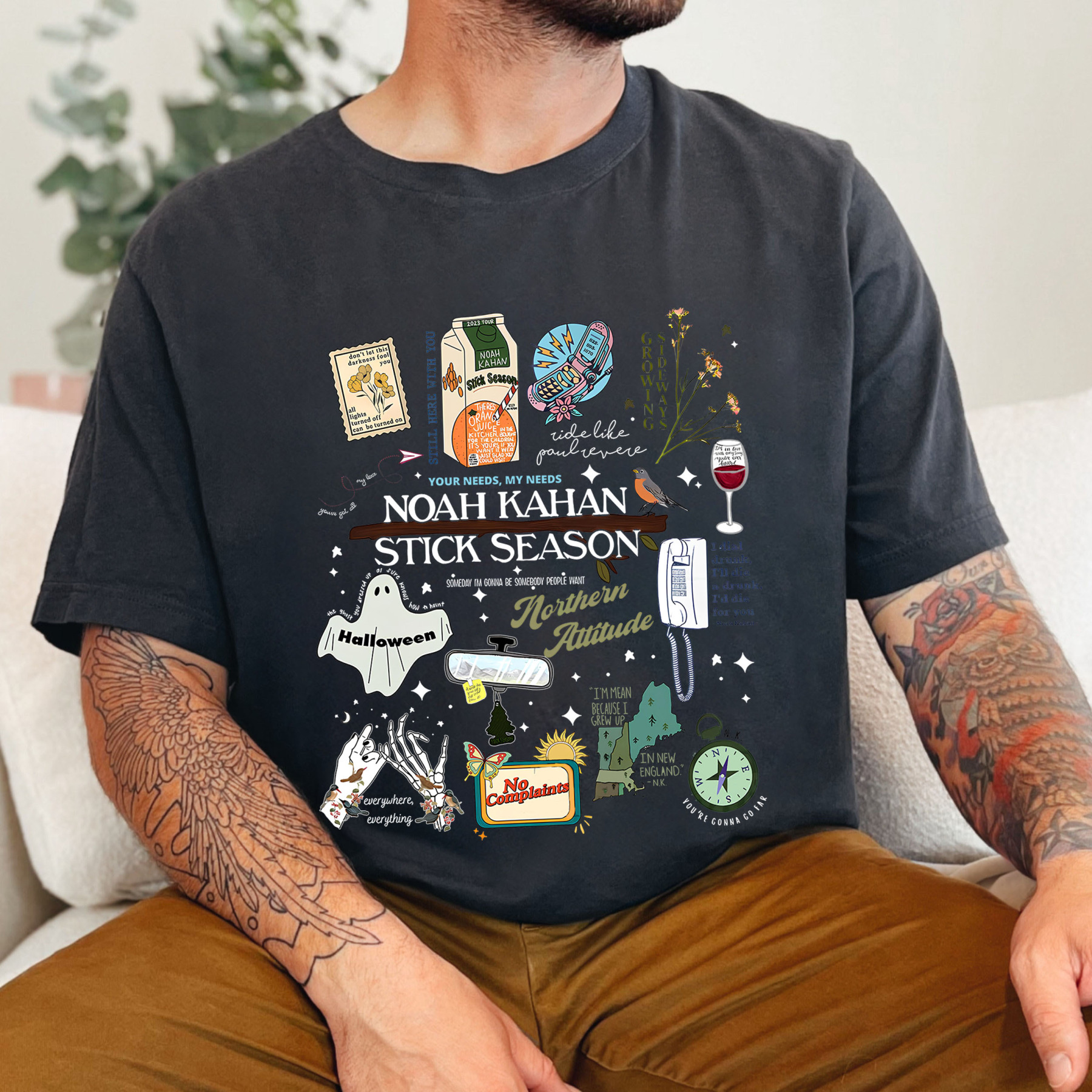 STICK SEASON NOAH KAHAN FULL VERSION NEW DESIGN TSHIRT-MEN
