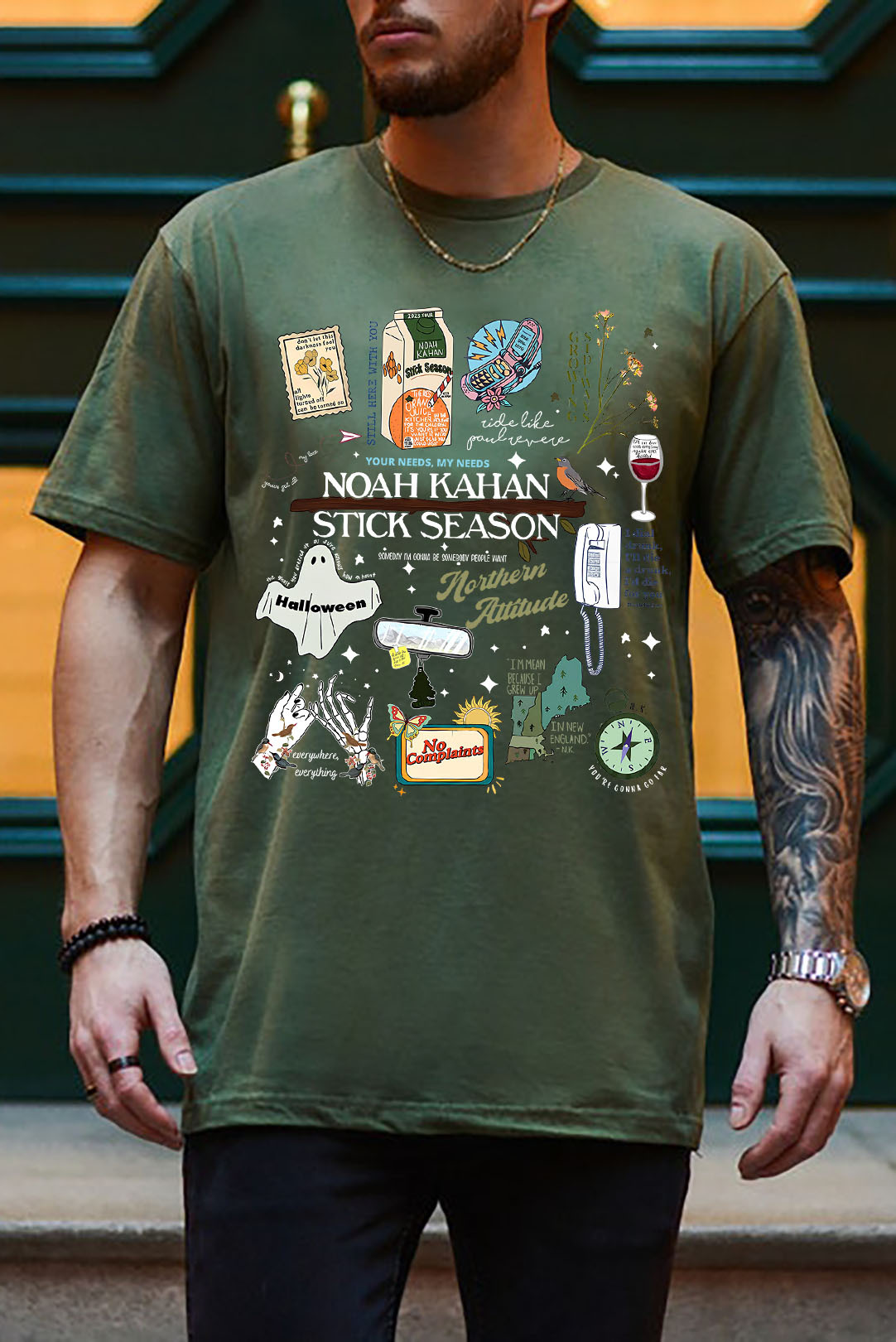 STICK SEASON NOAH KAHAN FULL VERSION NEW DESIGN TSHIRT-MEN