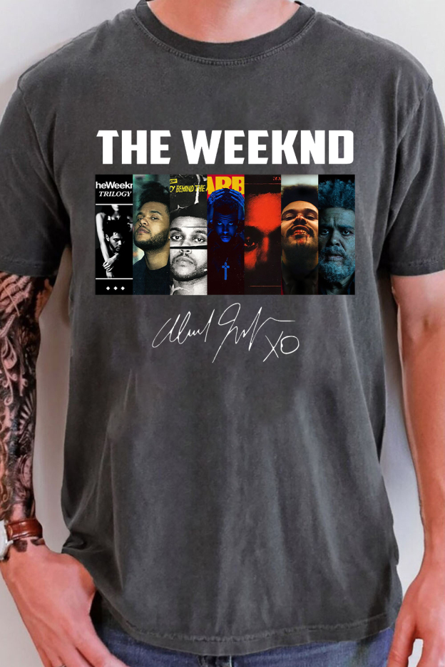 The Weeknd Albums Collection Shirt, Vintage The Weeknd Men Shirt