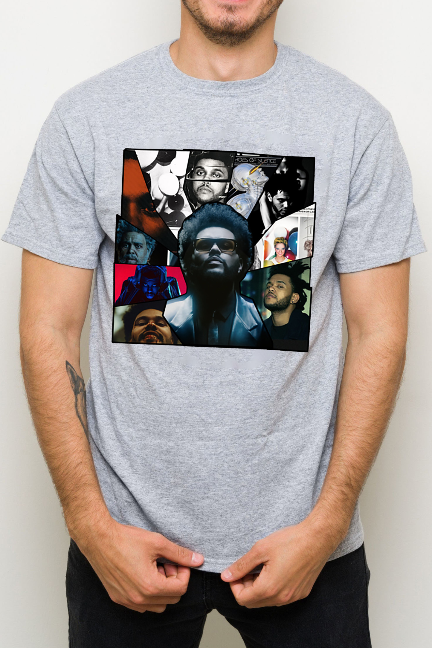 Vintage The Weeknd Portrait Men T Shirt