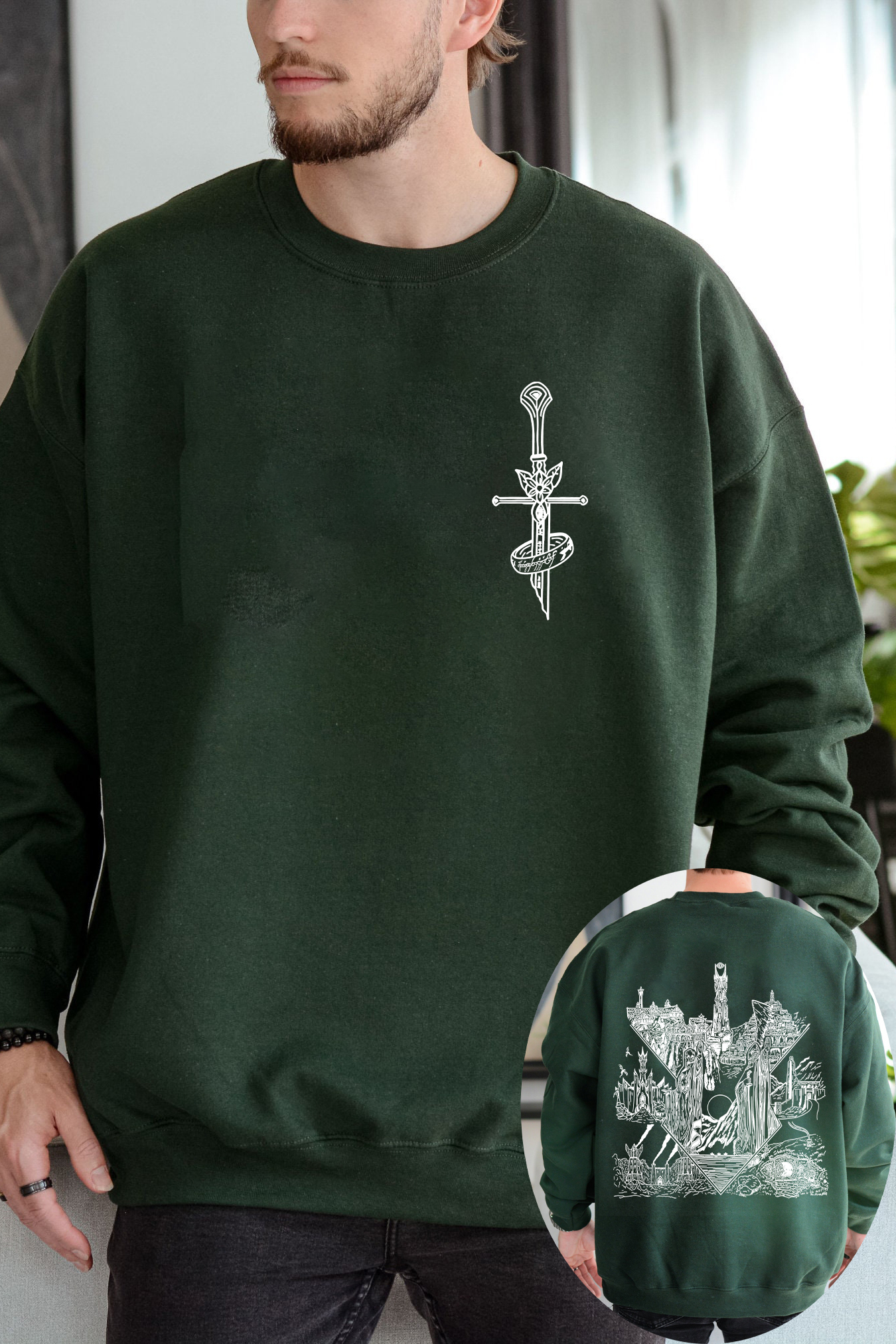 LOTR Middle Earth Inspired Sweatshirt For Men