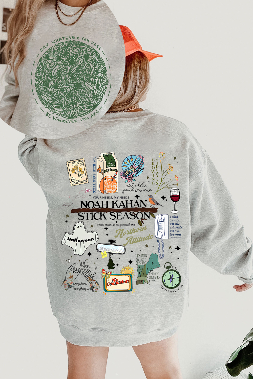 2 Sided Noah Kahan Stick Season Album Sweatshirt