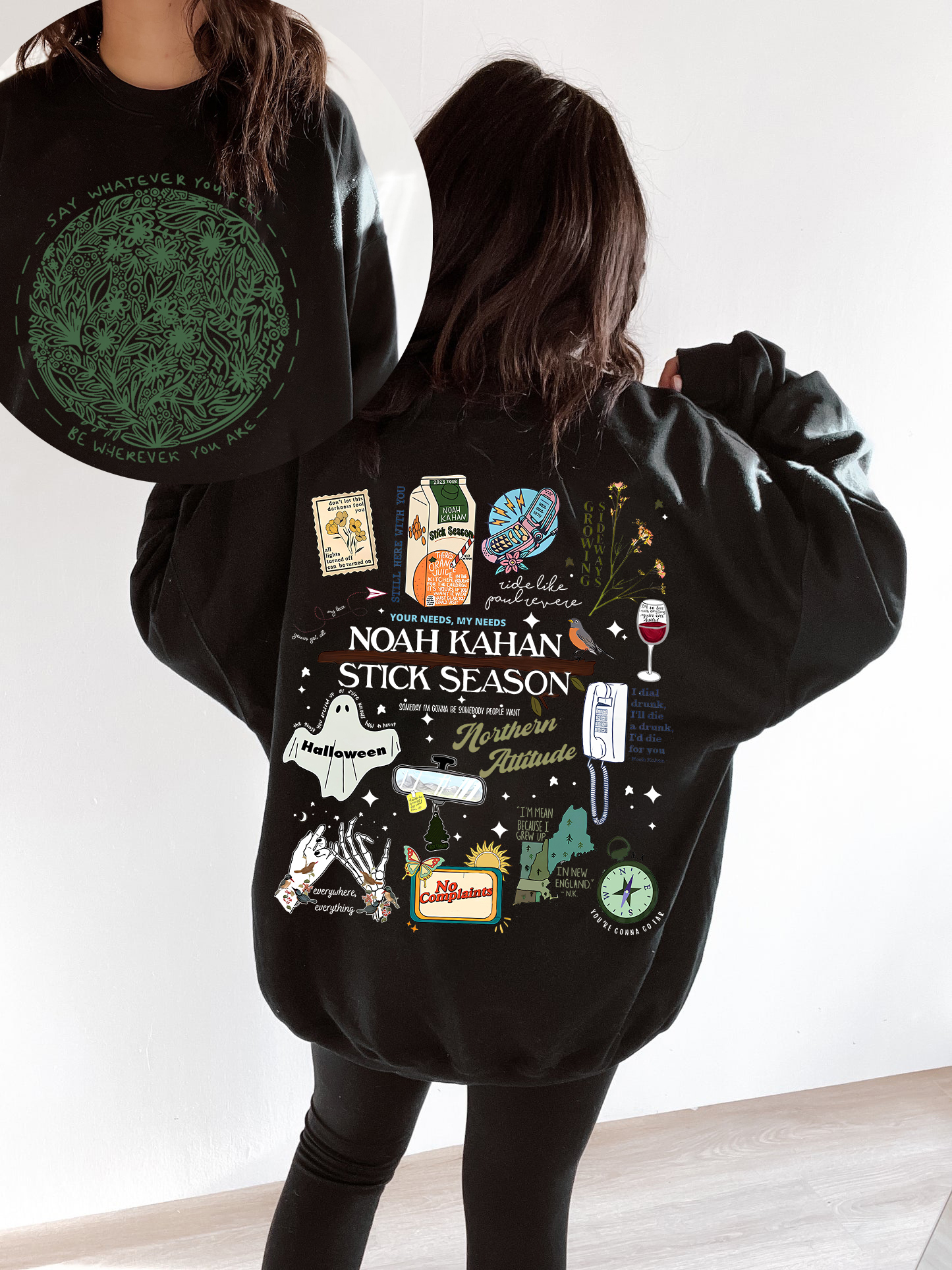 2 Sided Noah Kahan Stick Season Album Sweatshirt