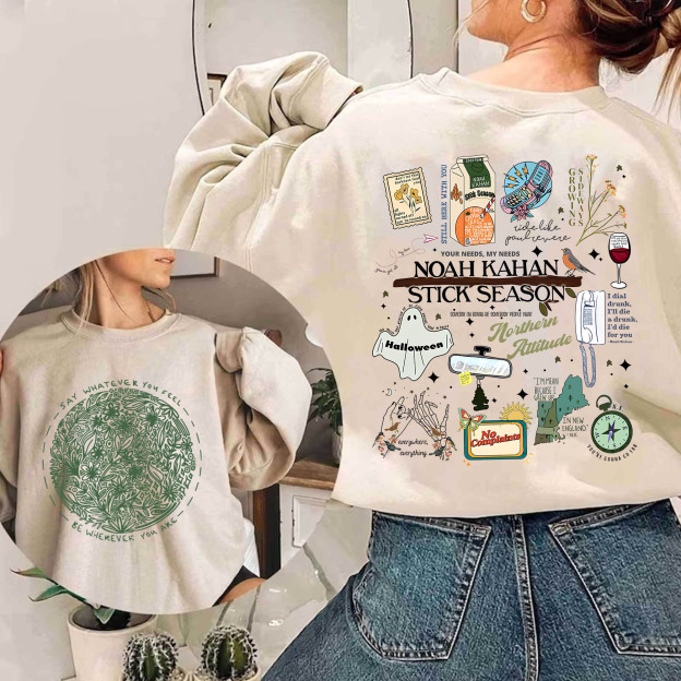 2 Sided Noah Kahan Stick Season Album Sweatshirt