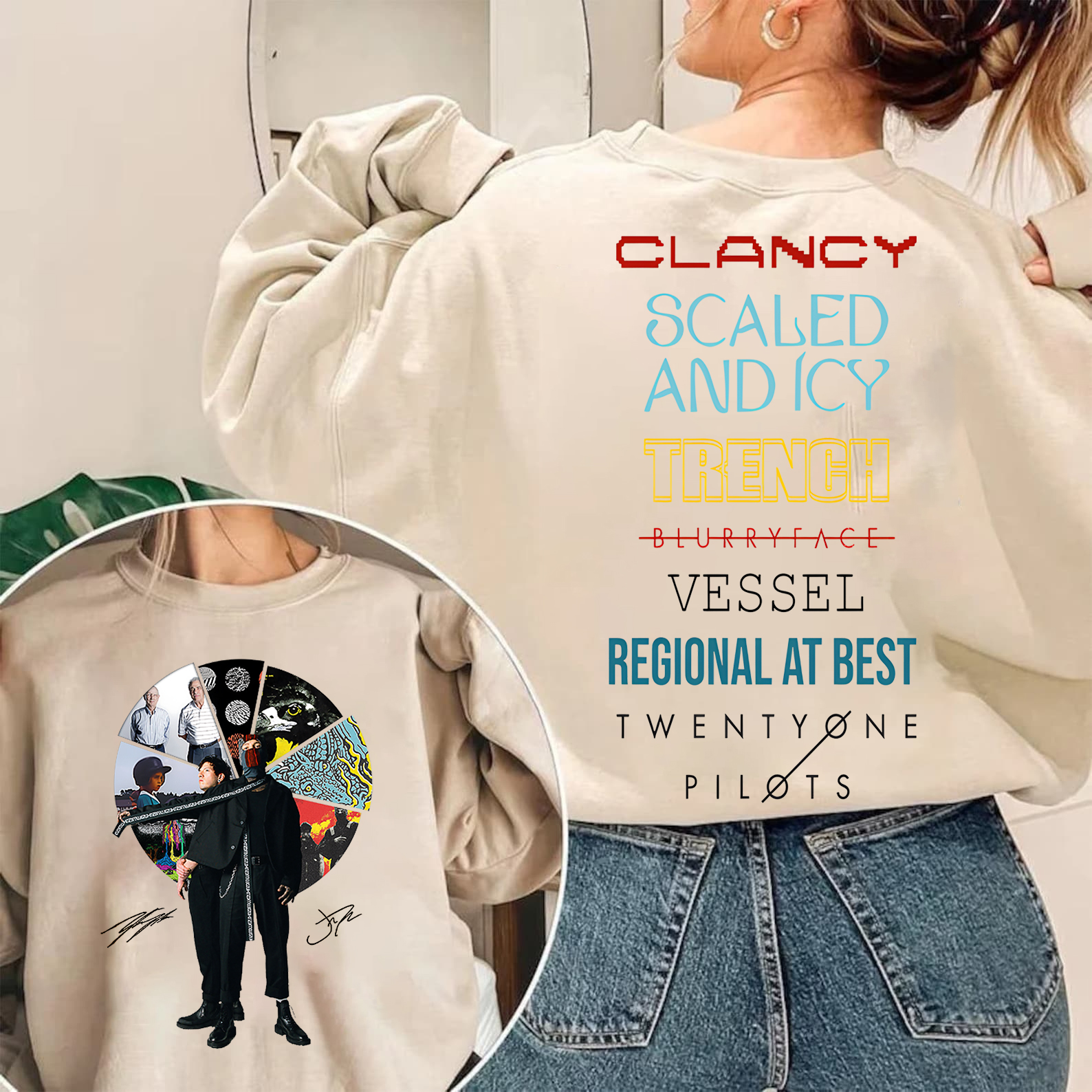 Twenty One Pilots Albums Both Side SweatShirt