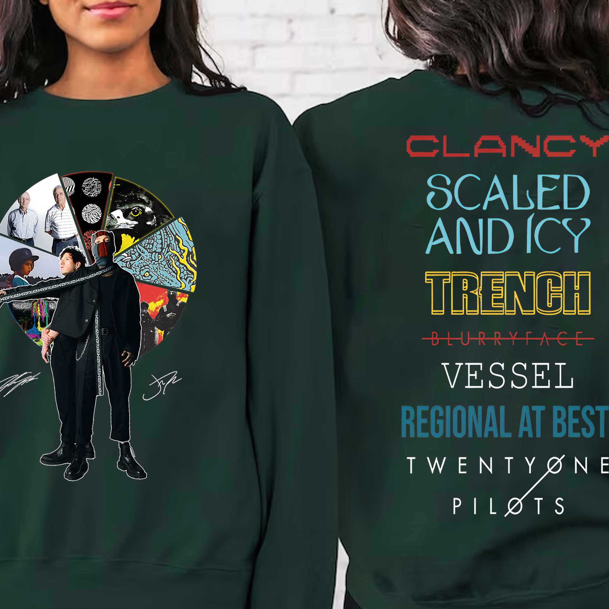 Twenty One Pilots Albums Both Side SweatShirt