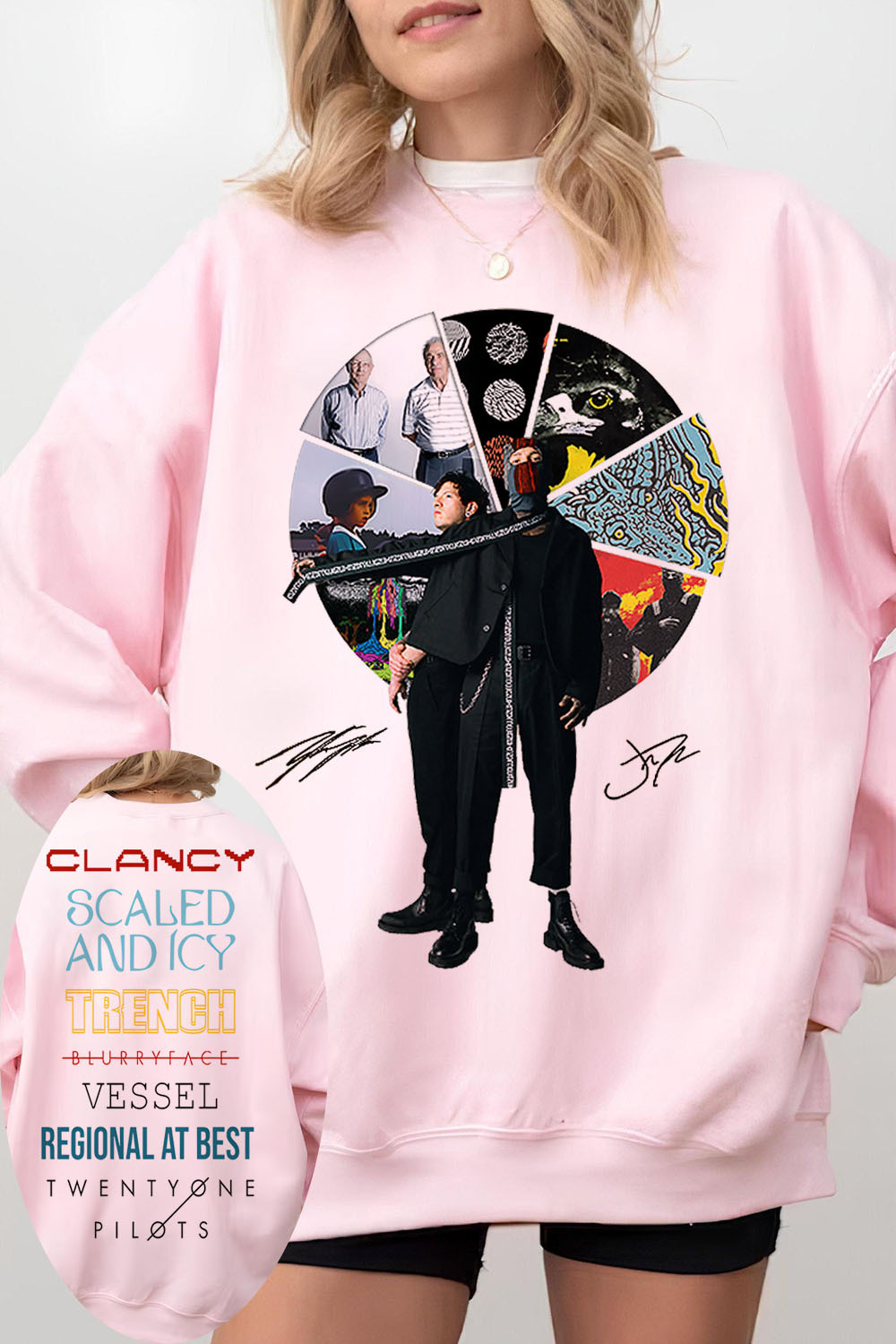 Twenty One Pilots Albums Both Side SweatShirt