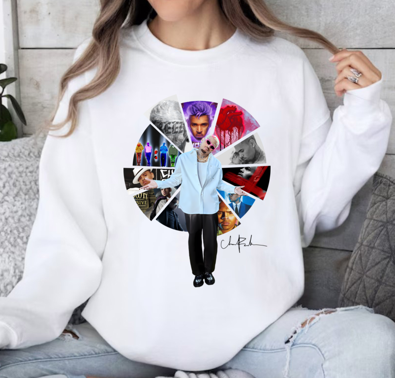 Chris Brown Breezy Albums Disk Sweatshirt