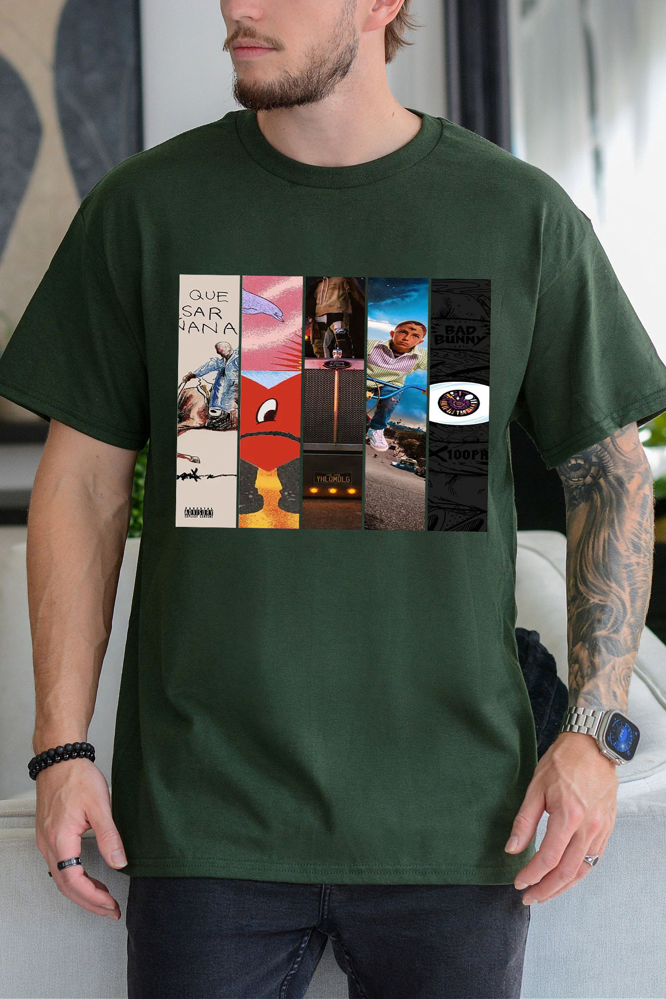 Bad Bunny Album Tshirts For Men