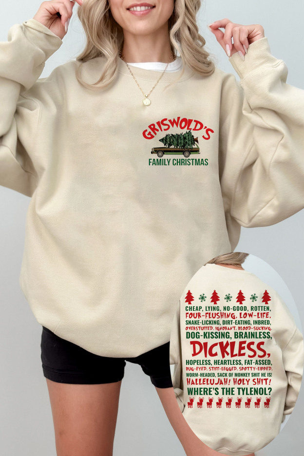 Griswold’s National Lampoon’s Christmas Vacation Dickless 2 sides– Sweatshirt