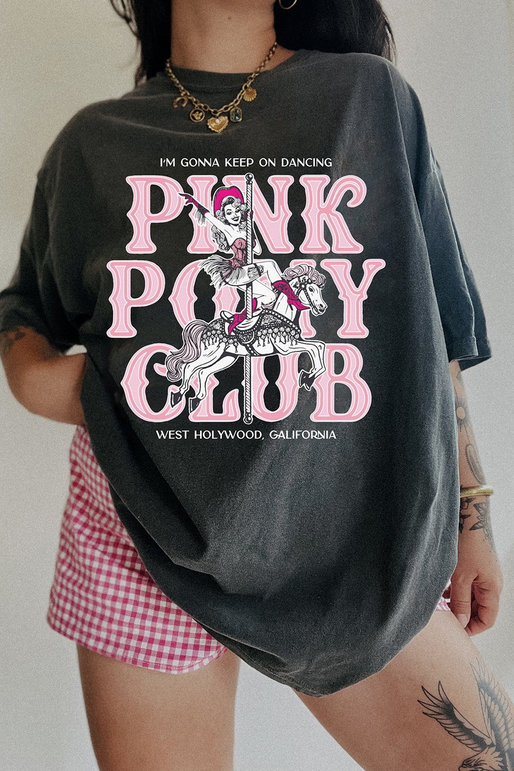 Chappell Roan Shirt Pink Pony Club Comfort Colors I M Gonna Keep On Dancing Classic T-Shirt