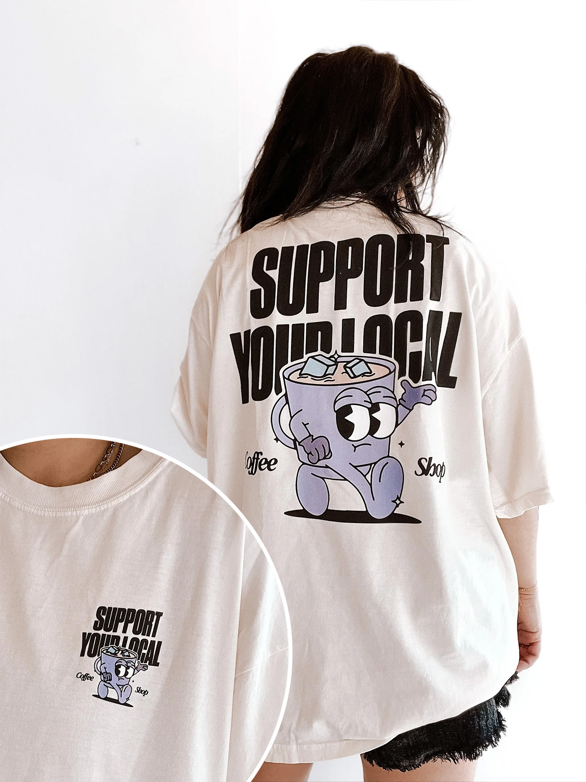 Support Your Local Coffee Shop Tee