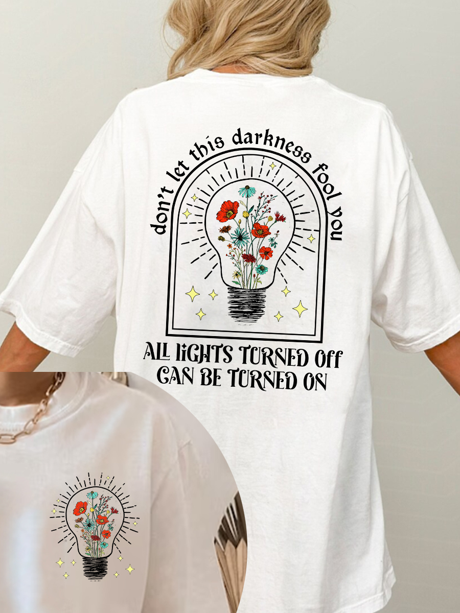 2 Sided All Lights Turned Off Can Be On Noah Kahan Call Your Mom Tshirt