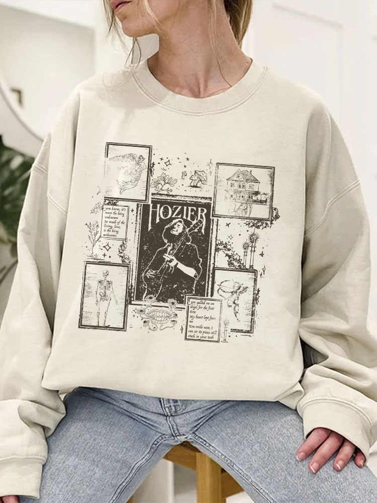 The Retro Hozier Unreal Unearth Song Sweatshirt