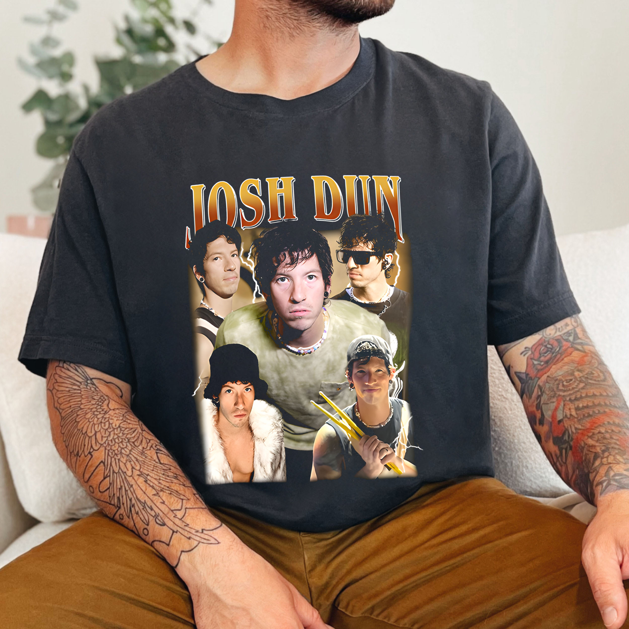 Limited Josh Dun Vintage Shirt-MEN