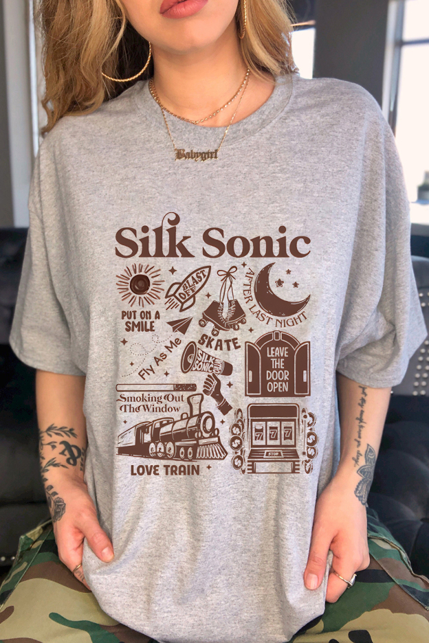 Bruno Mars An Evening with Silk Sonic Album Shirt