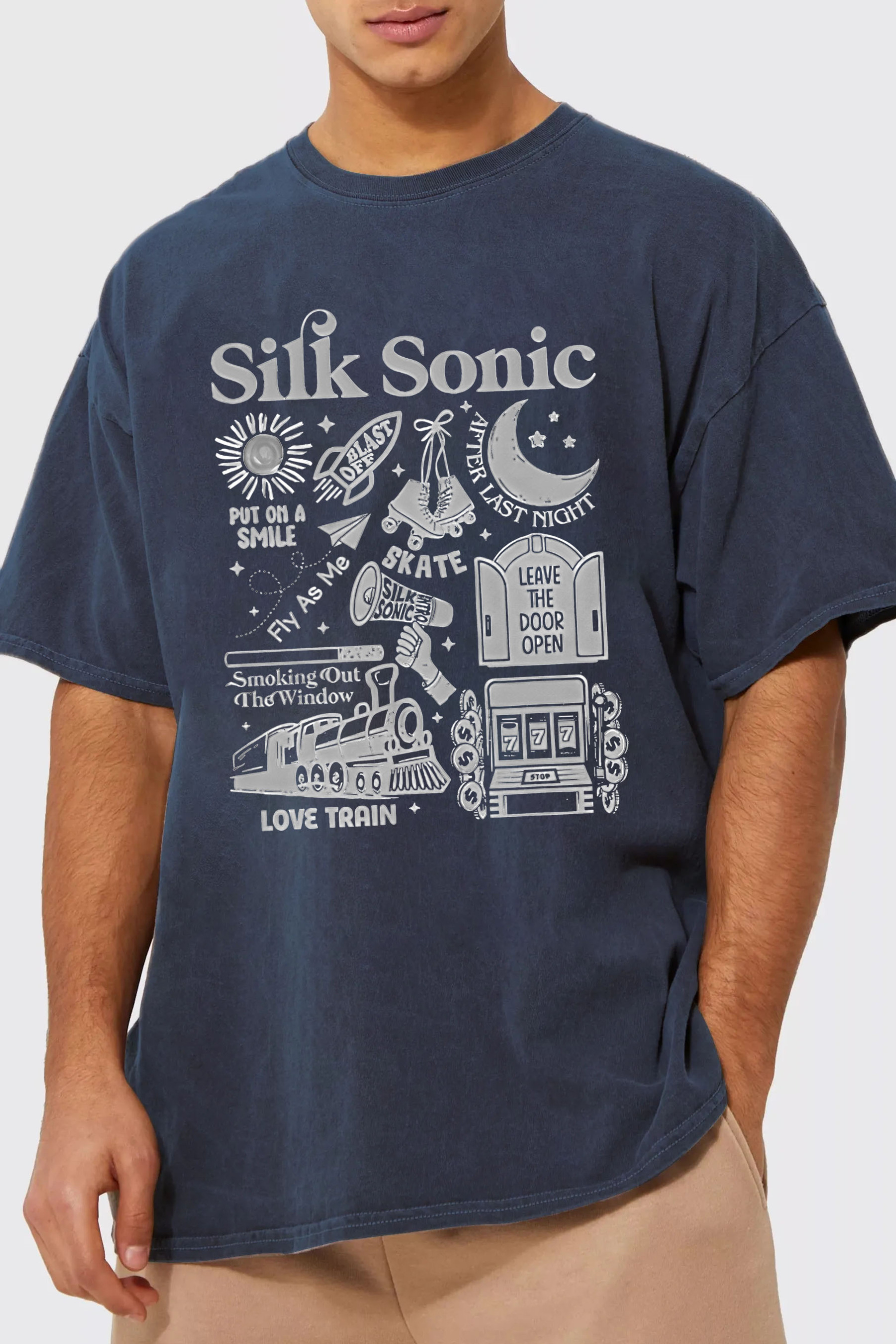 Bruno Mars An Evening with Silk Sonic Album Shirt-MEN
