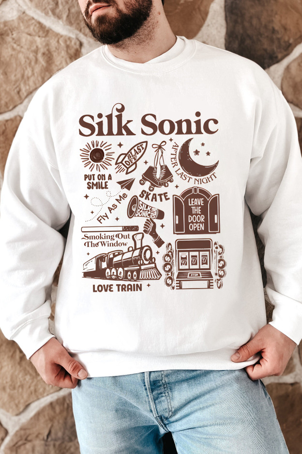 Bruno Mars An Evening with Silk Sonic Album Men Sweatshirt