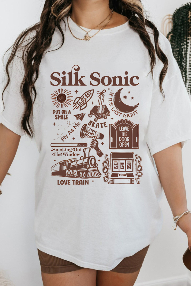 Bruno Mars An Evening with Silk Sonic Album Shirt