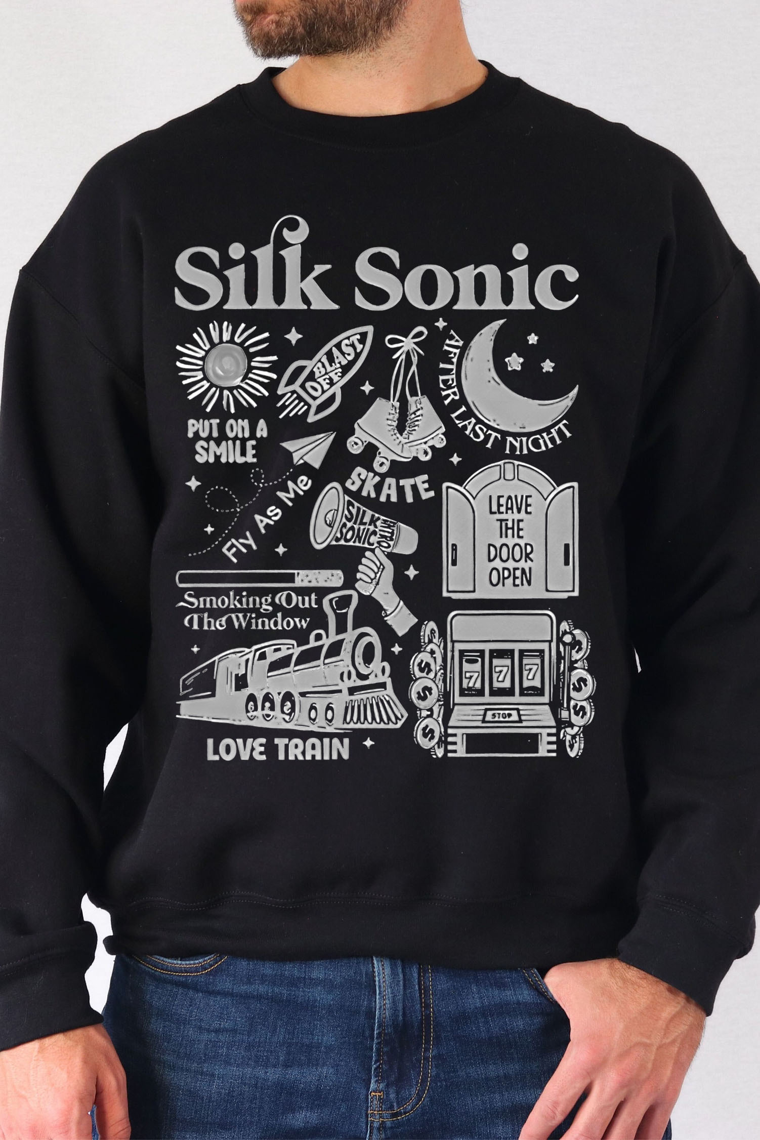Bruno Mars An Evening with Silk Sonic Album Men Sweatshirt