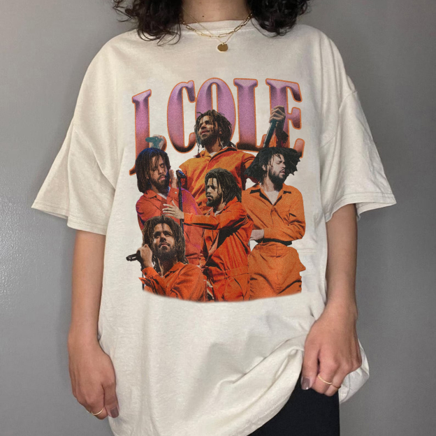 J Cole Orange Jumpsuit Vintage Shirt