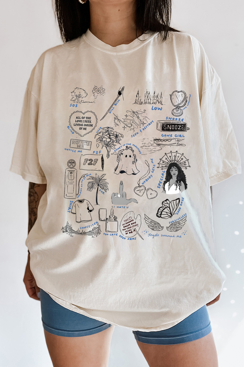 SZA SOS Album Version 8 – Shirt