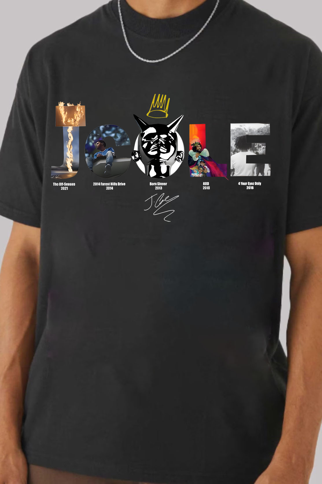 J Cole Best Albums With Signature Men Shirt