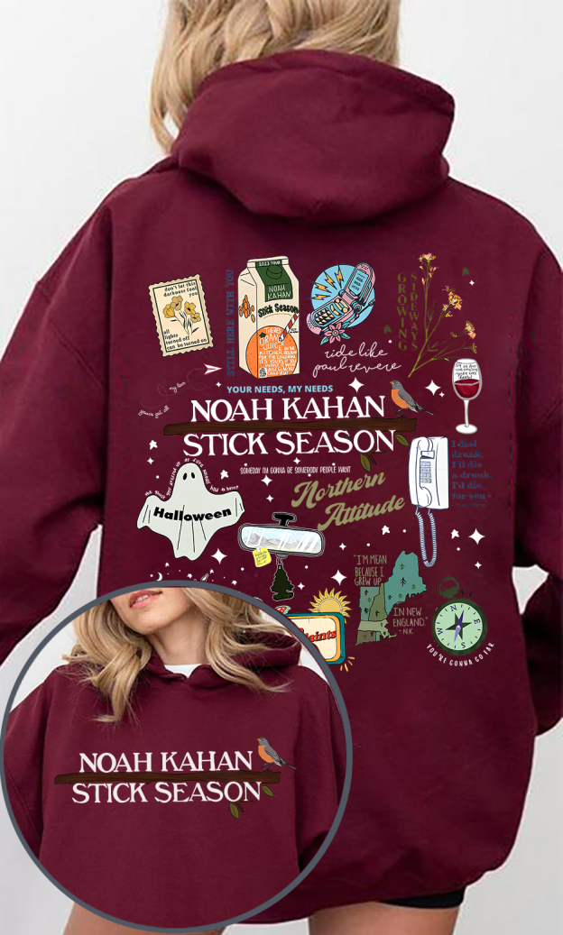 Stick Season Noah Kahan Full Version New Design Hoodies