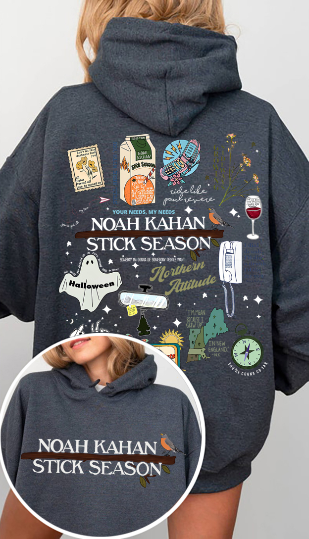 Stick Season Noah Kahan Full Version New Design Hoodies