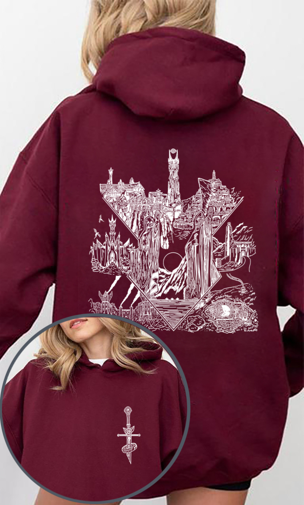 LOTR Middle Earth Inspired Hoodies For Women