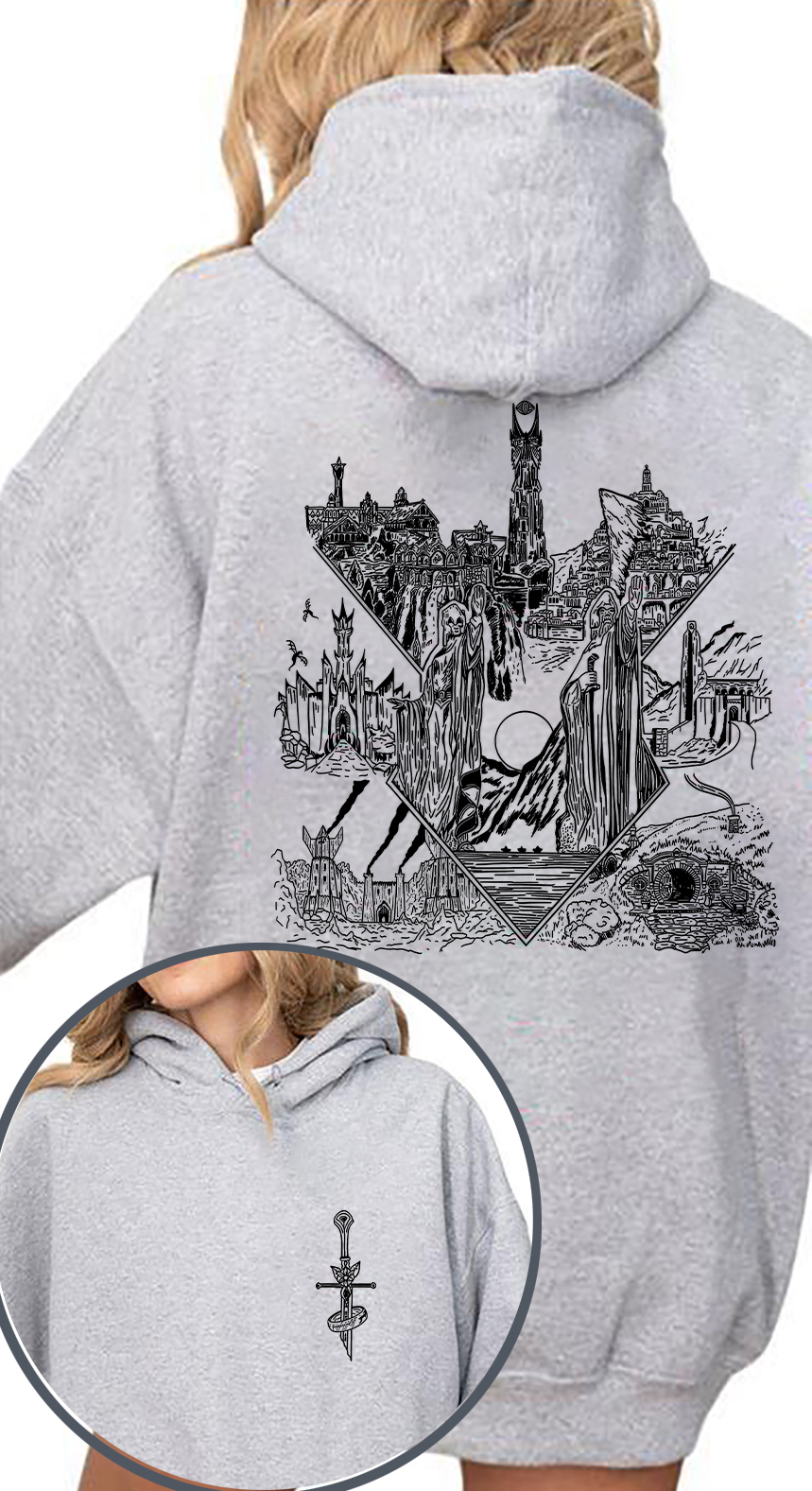 LOTR Middle Earth Inspired Hoodies For Women