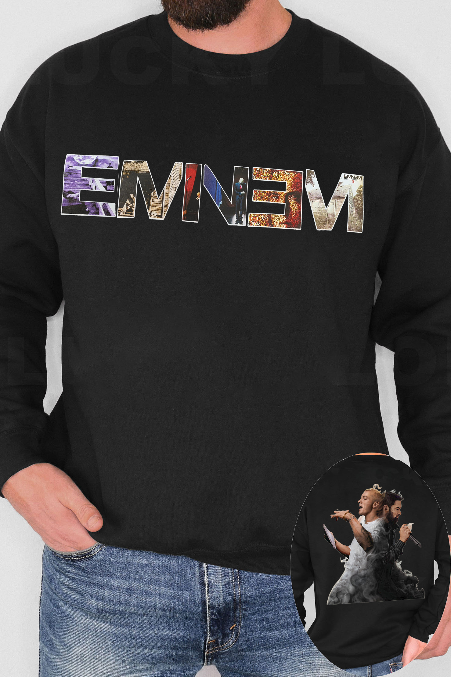 Eminem Rap God Men Sweatshirts