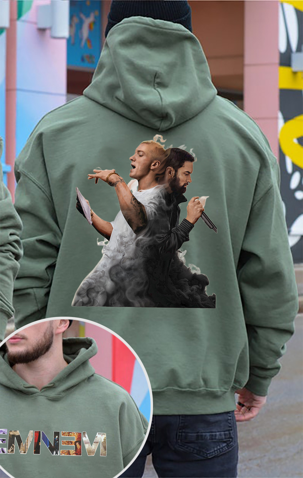 Eminem Rap God Men Hoodies