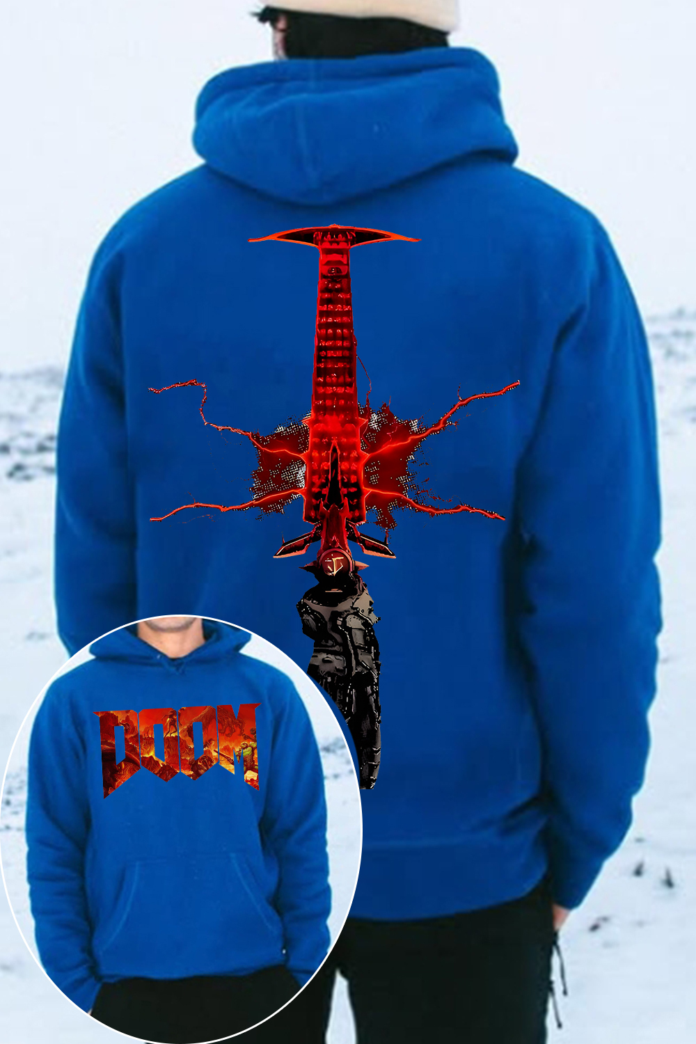 Doom Slayer Crucible Sword Hoodie