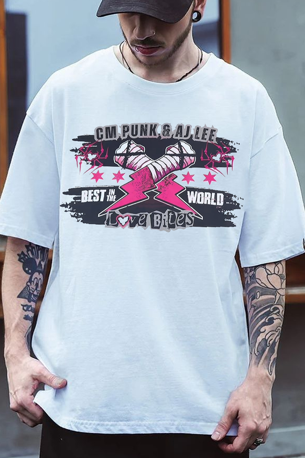 CM Punk X AJ Lee Shirt