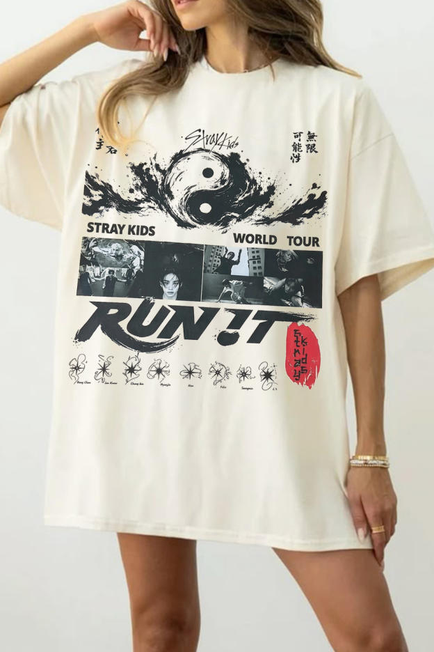 Stray Kids Run It World Tour Tee