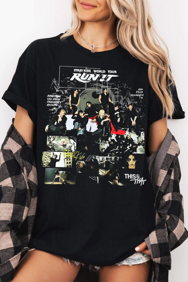 Stray Kids Run It World Tour T-Shirt