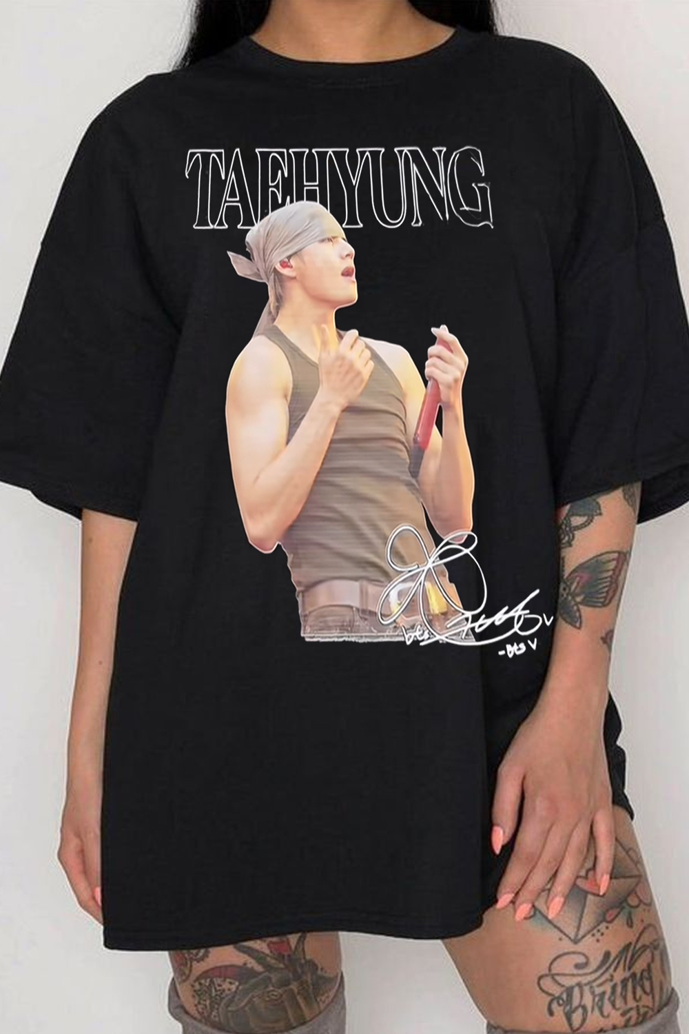 BTS Taehyung Print T-Shirt