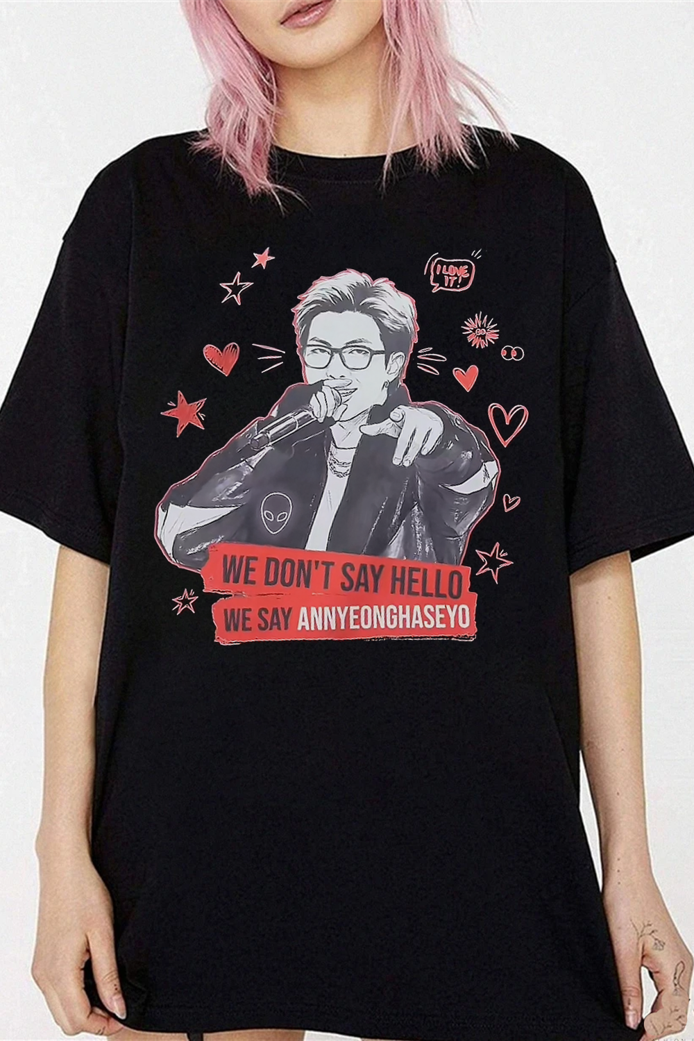 BTS We Don't Say Hello We Say Annyeonghaseyo Tee