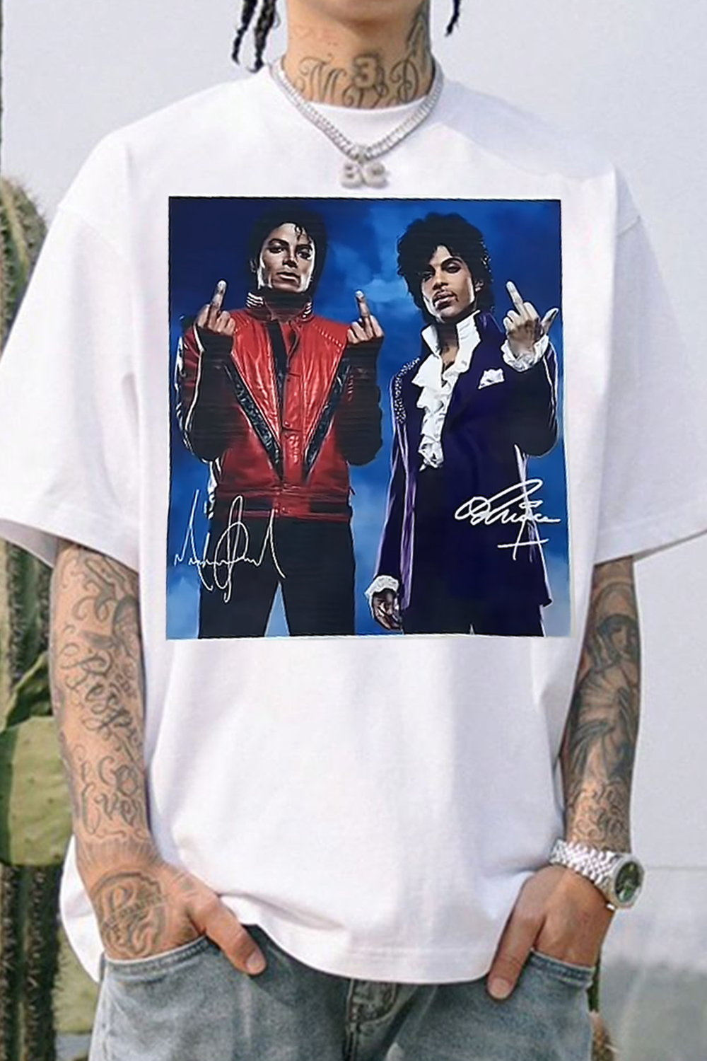 MJ Prince Retro Art Print Fan T-Shirt