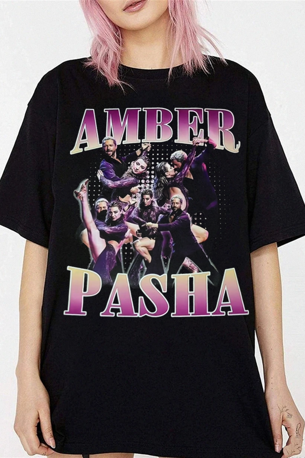 Amber & Pasha Dance Collage Fan Tee