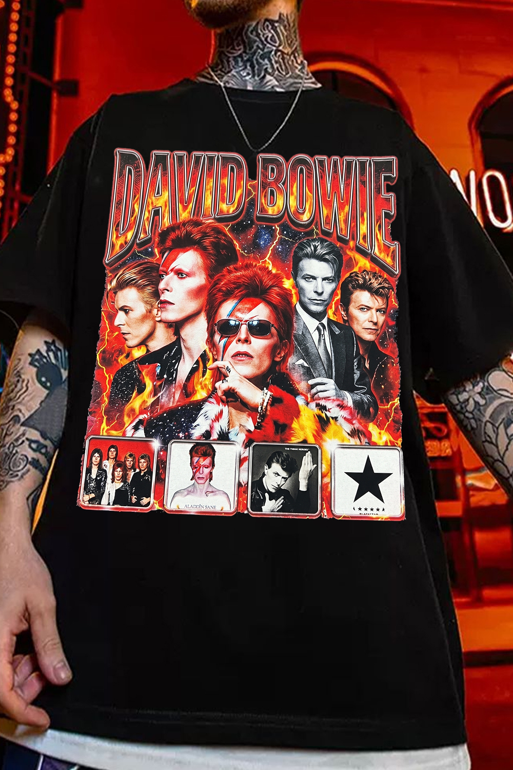 David Bowie Graphic Print T-Shirt