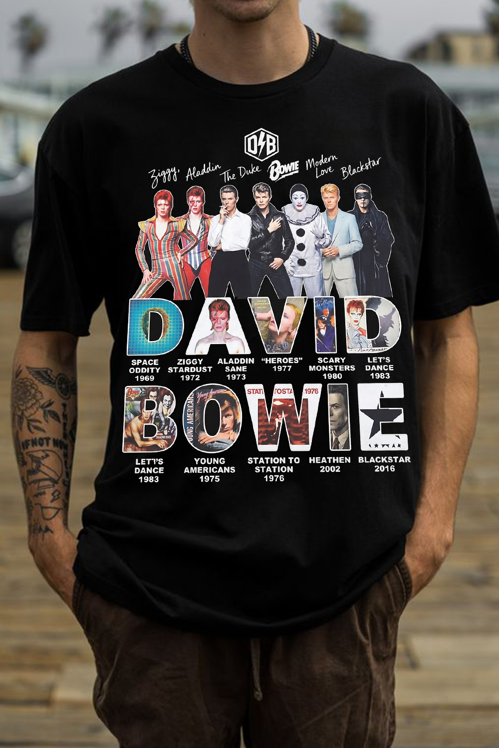 David Bowie Classic Album Print Tee