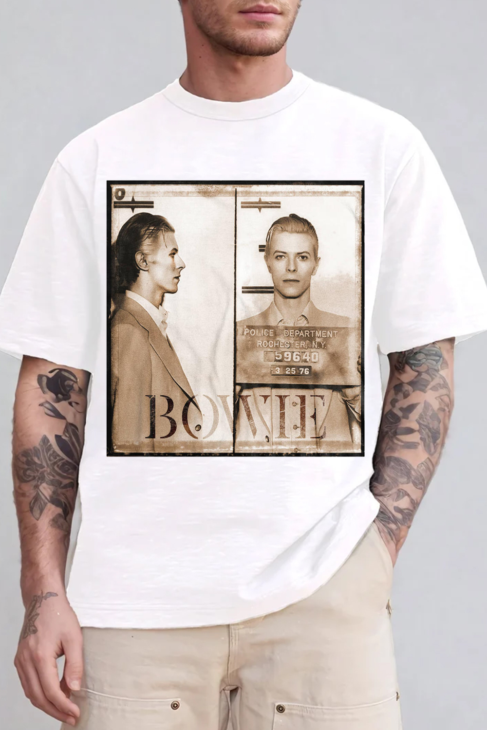 David Bowie Vintage Album Short-Sleeve T-Shirt
