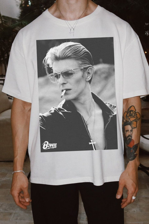 David Bowie Album Poster Short-Sleeve T-Shirt