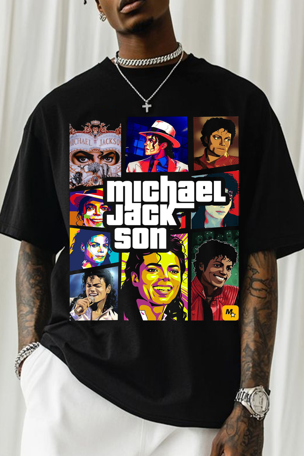 Michael Jackson Custom-Print T-Shirt