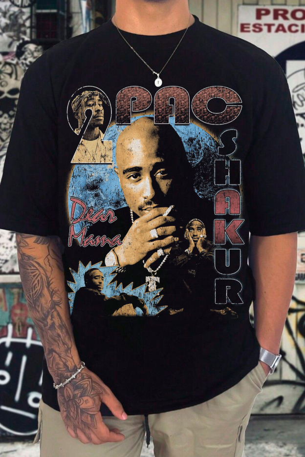 Tupac Vintage-Print T-Shirt