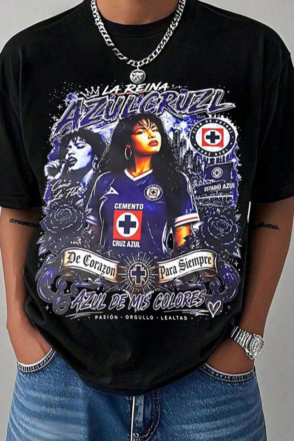 Selena x Cruz Azul 💙 Tee